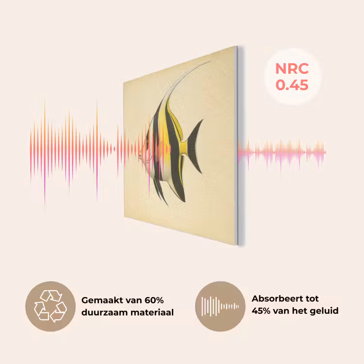 Vis - Sierlijk - Rugvin - Geel PET vilt klein -USP_NL