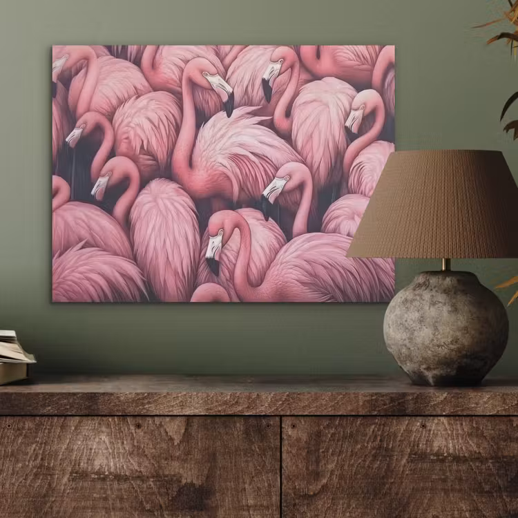 Flamingo - Roze - Dieren PET vilt klein -sfeer2