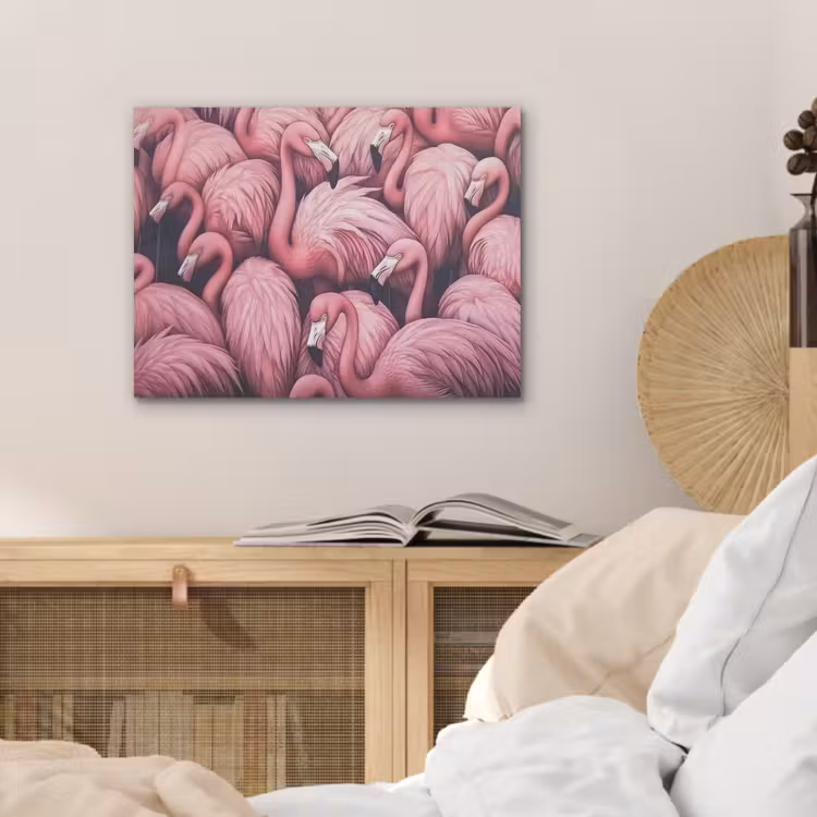 Flamingo - Roze - Dieren PET vilt klein -sfeer3