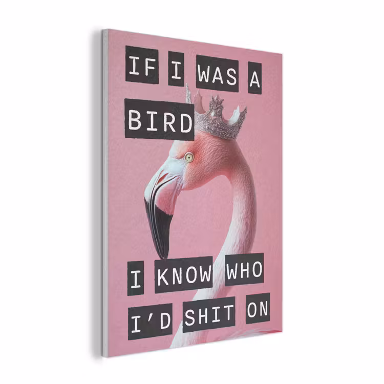 Flamingo - Roze - Vogel - Decoratie PET vilt klein -3d
