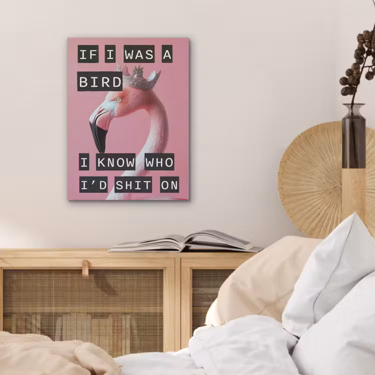 Flamingo - Roze - Vogel - Decoratie PET vilt klein -sfeer3