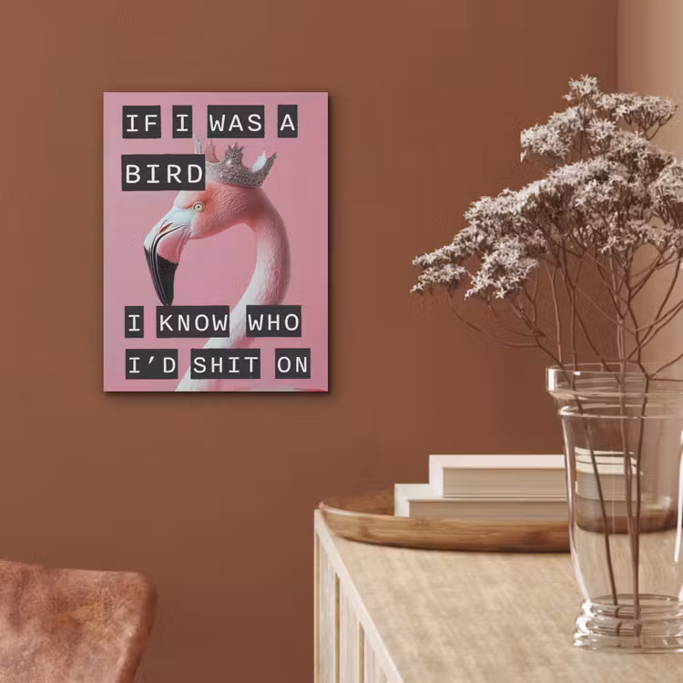 Flamingo - Roze - Vogel - Decoratie PET vilt klein -sfeer4