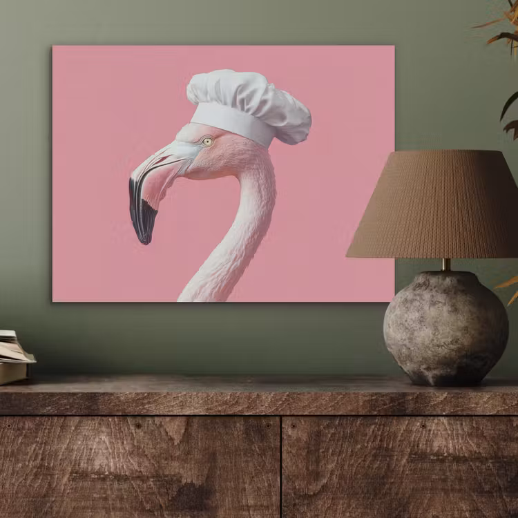 Flamingo - Roze - Koksmuts - Vogel PET vilt klein -sfeer2