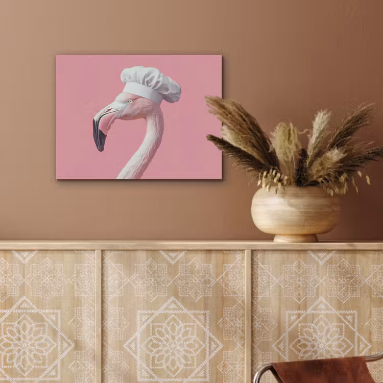 Flamingo - Roze - Koksmuts - Vogel PET vilt klein -sfeer4