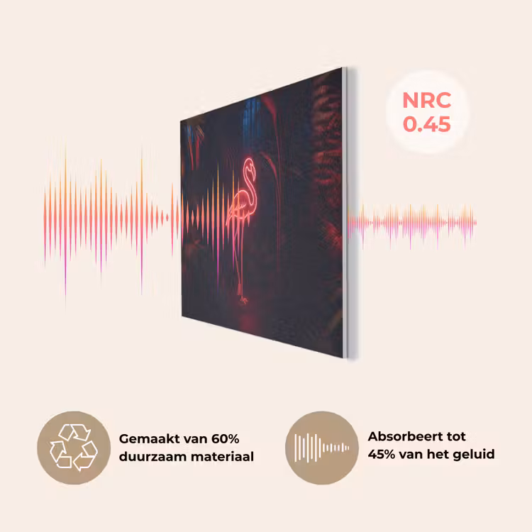 Flamingo - Roze - Neon - Licht PET vilt klein -USP_NL