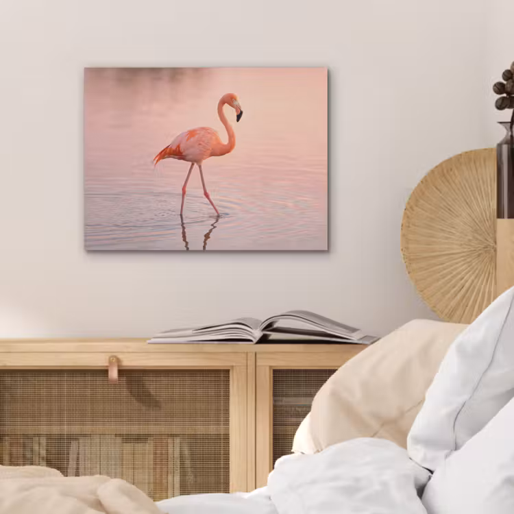 Flamingo - Water - Roze PET vilt klein -sfeer3
