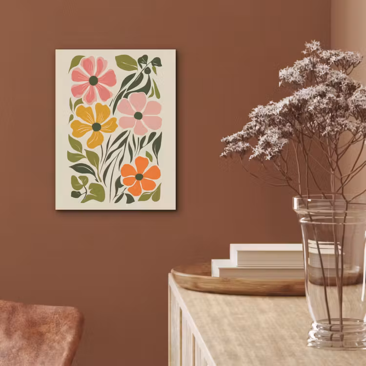 Bloemen - Speels - Kleurrijk PET vilt klein -sfeer4