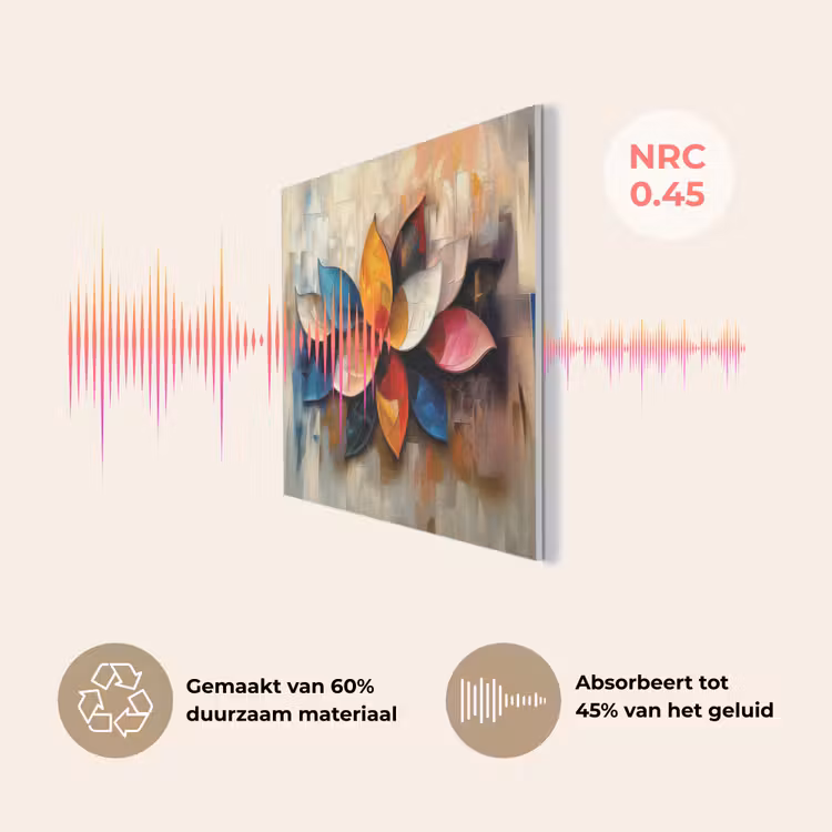 Bloem - Abstract - Kleurrijk - Bladeren PET vilt klein -USP_NL