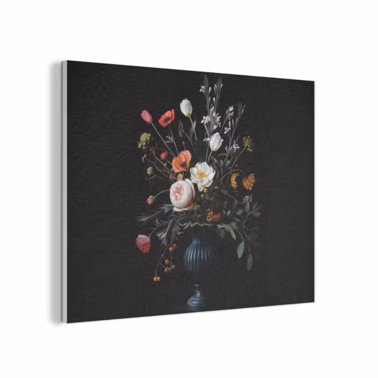 Bloemstuk - Vaas - Zwart PET vilt klein -3d