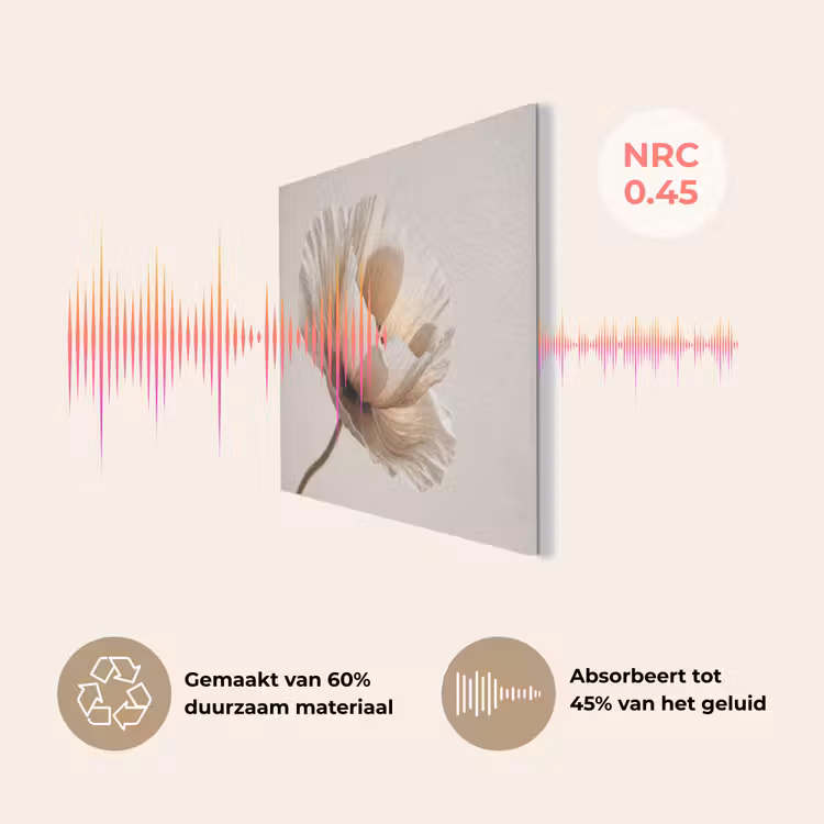 Bloem - Beige - Crème PET vilt klein -USP_NL