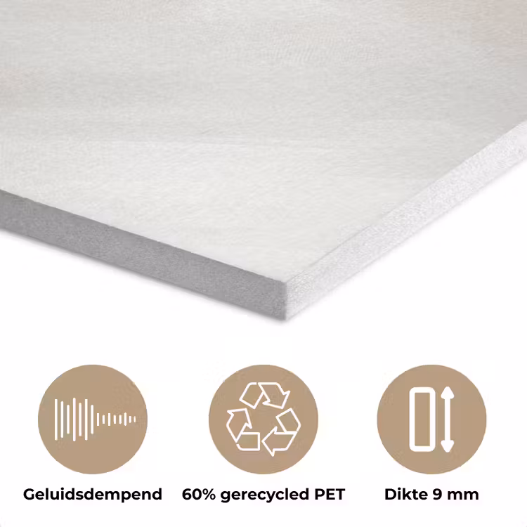 Bloem - Beige - Verf - Schaduw PET vilt klein -closeup_NL