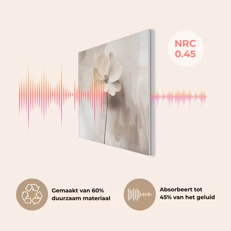 Bloem - Beige - Verf - Schaduw PET vilt klein -USP_NL