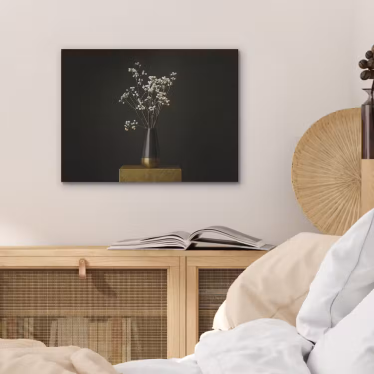 Bloembollen - Wit - Vaas - Minimalistisch PET vilt klein -sfeer3