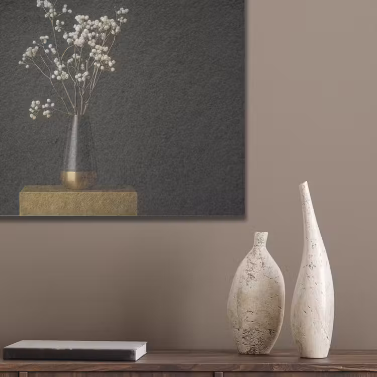 Bloembollen - Wit - Vaas - Minimalistisch PET vilt klein -sfeer6_closeup