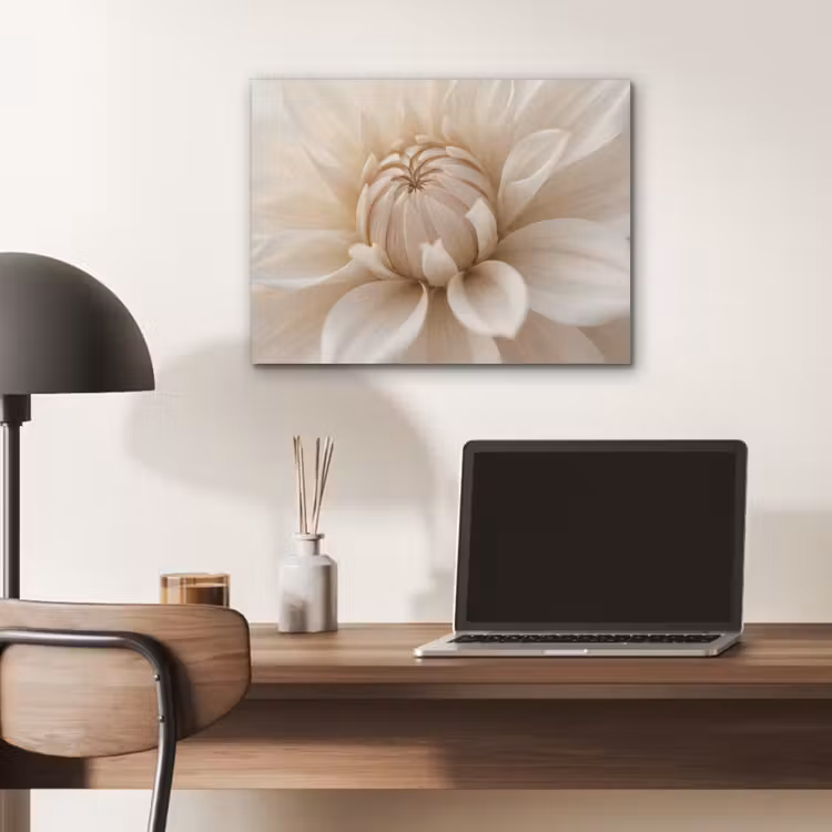 Bloem - Dahlia - Wit PET vilt klein -sfeer5
