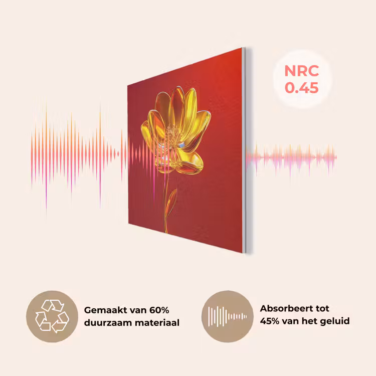 Bloem - Goud - Glazen PET vilt klein -USP_NL