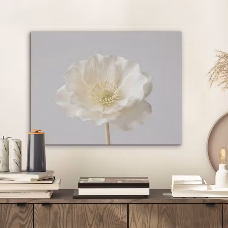 Bloem - Minimalistisch -Wit PET vilt klein -sfeer1
