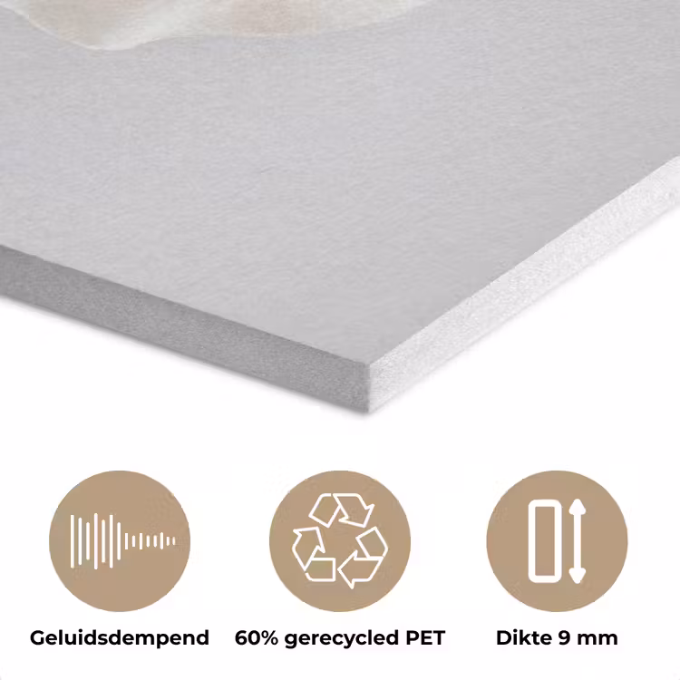 Bloem - Minimalistisch -Wit PET vilt klein -closeup_NL