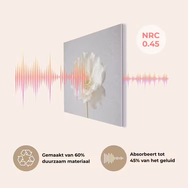 Bloem - Minimalistisch -Wit PET vilt klein -USP_NL