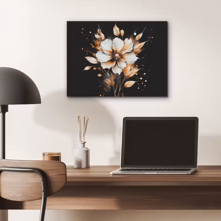 Bloem - Verf - Goud - Graffiti - Modern PET vilt klein -sfeer5