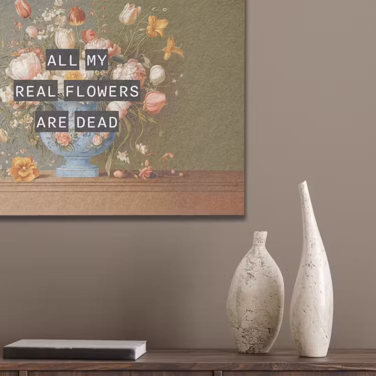 Bloem - Quote - Vintage - Art PET vilt klein -sfeer6_closeup