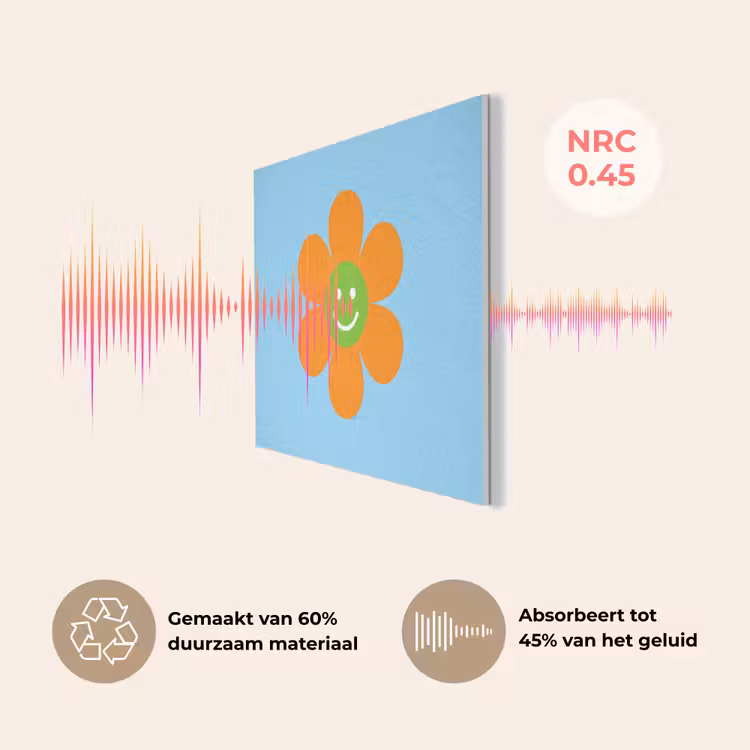 Bloem - Smiley - Kleurrijk PET vilt klein -USP_NL