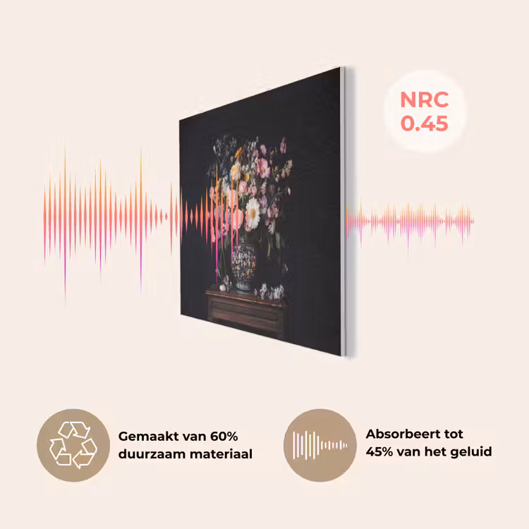 Bloemenvaas - Hout - Bloemen - Boeket PET vilt klein -USP_NL