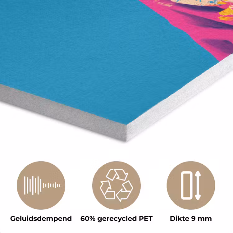 Bloemenkrans - Hagedis - Kimono - Paars PET vilt klein -closeup_NL