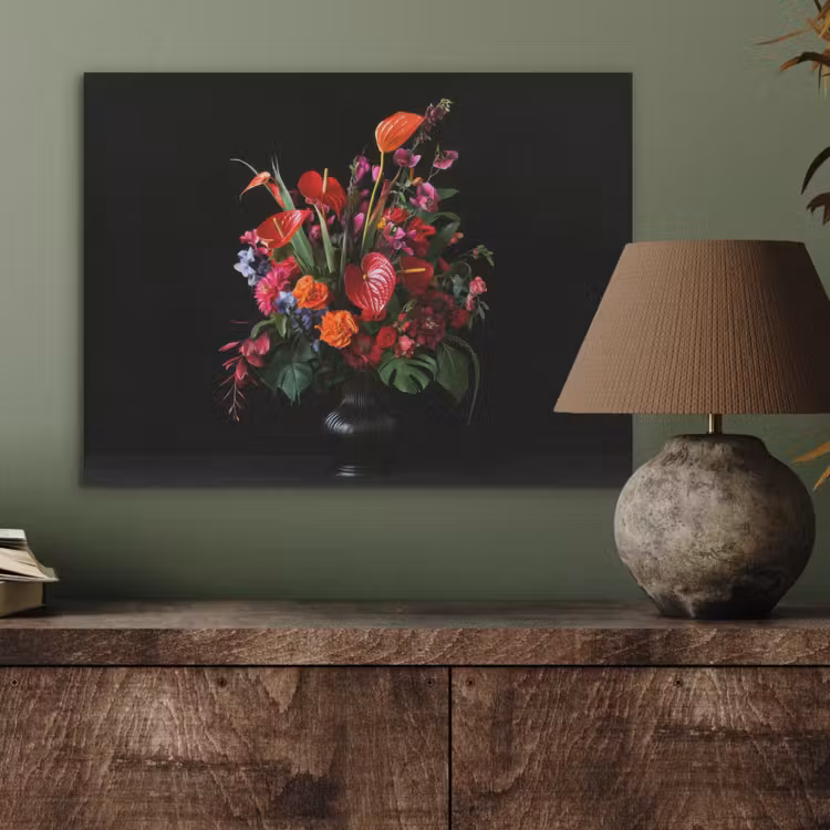 Bloemen - Boeket - Sierlijk PET vilt klein -sfeer2