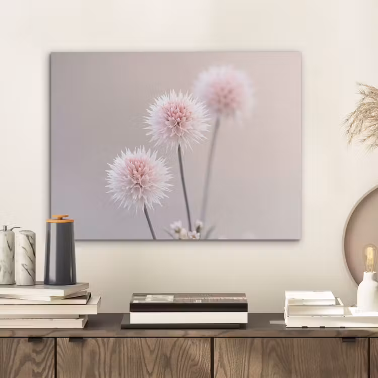 Bloemen - Bollen - Roze PET vilt klein -sfeer1