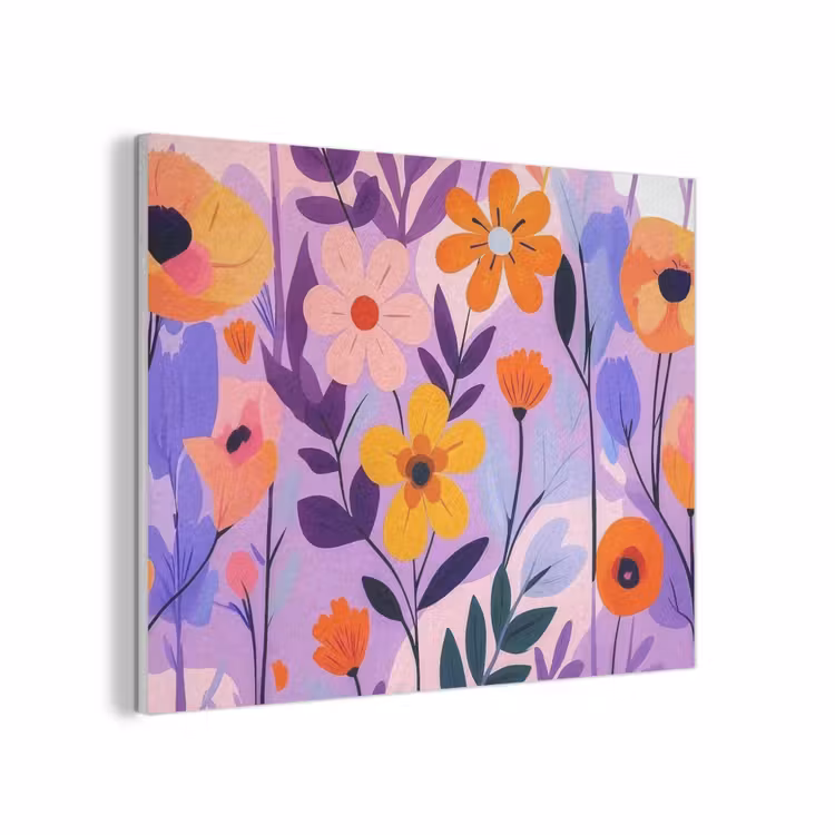 Bloemen - Kleurrijk - Bladeren PET vilt klein -3d