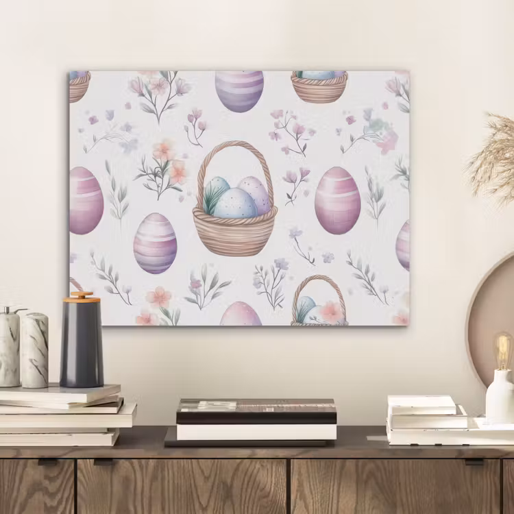 Bloemen - Paaseieren - Patroon PET vilt klein -sfeer1