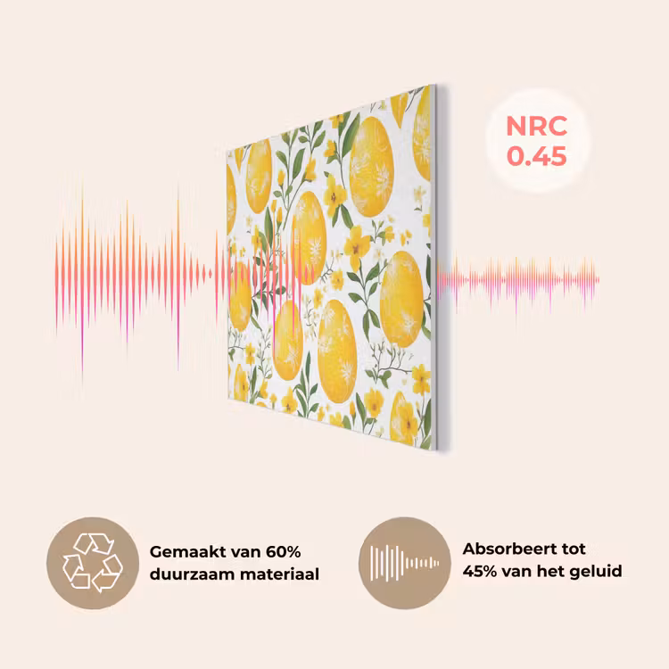 Bloemen - Paaseieren - Geel PET vilt klein -USP_NL