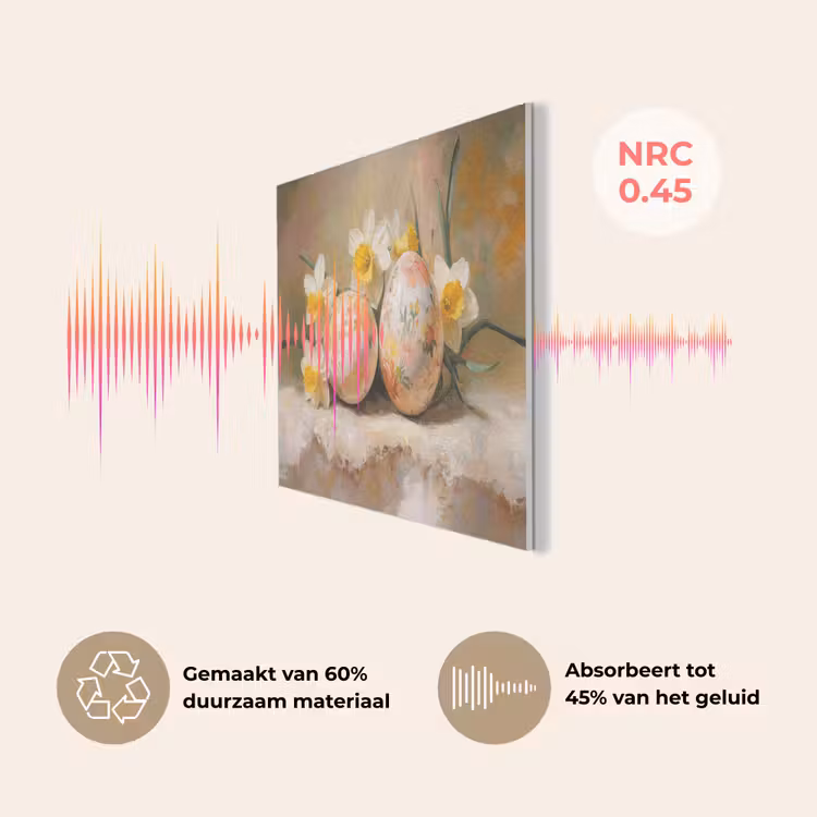 Bloemen - Eieren - Geschilderd PET vilt klein -USP_NL