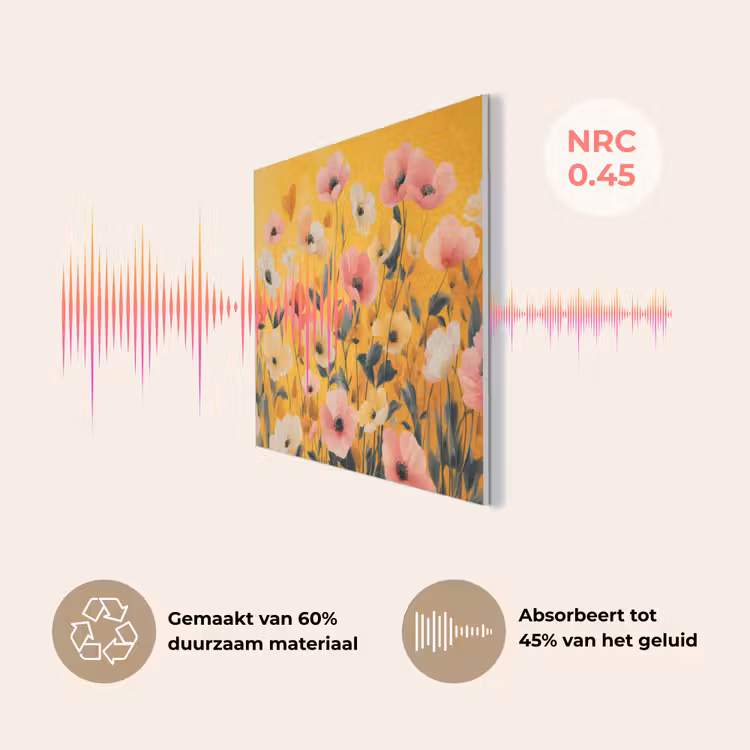 Bloemen - Veld - Geel PET vilt klein -USP_NL