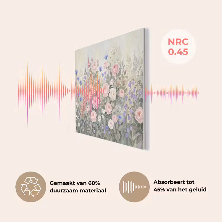 Bloemen - Tuin - Natuur - Kleurrijk PET vilt klein -USP_NL