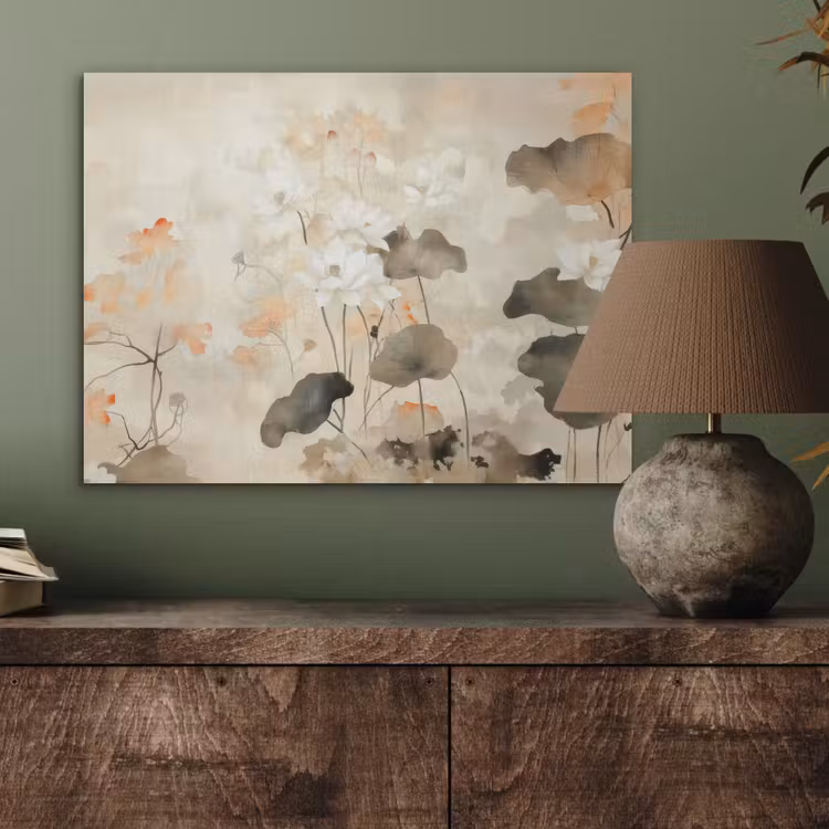 Bloemen - Japandi - Wabi sabi PET vilt klein -sfeer2