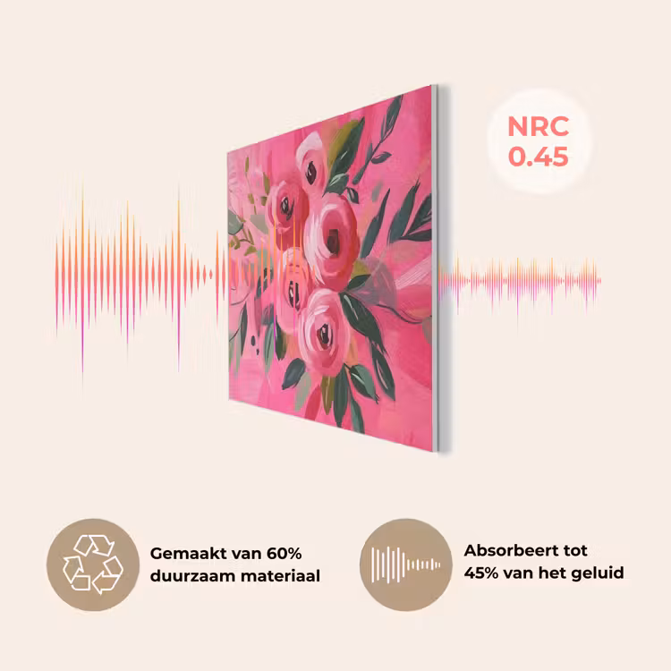 Bloemen - Verf - Roze PET vilt klein -USP_NL