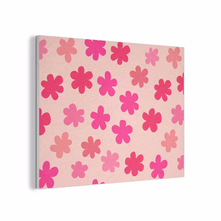 Bloemen - Patroon - Roze PET vilt klein -3d