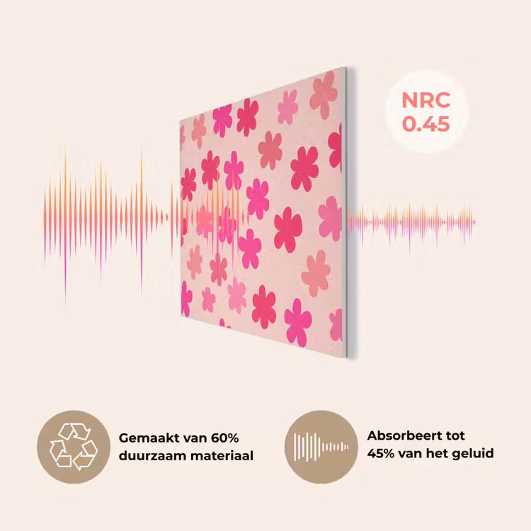 Bloemen - Patroon - Roze PET vilt klein -USP_NL