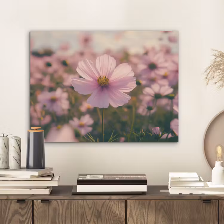 Bloemen - Paars - Wazig PET vilt klein -sfeer1