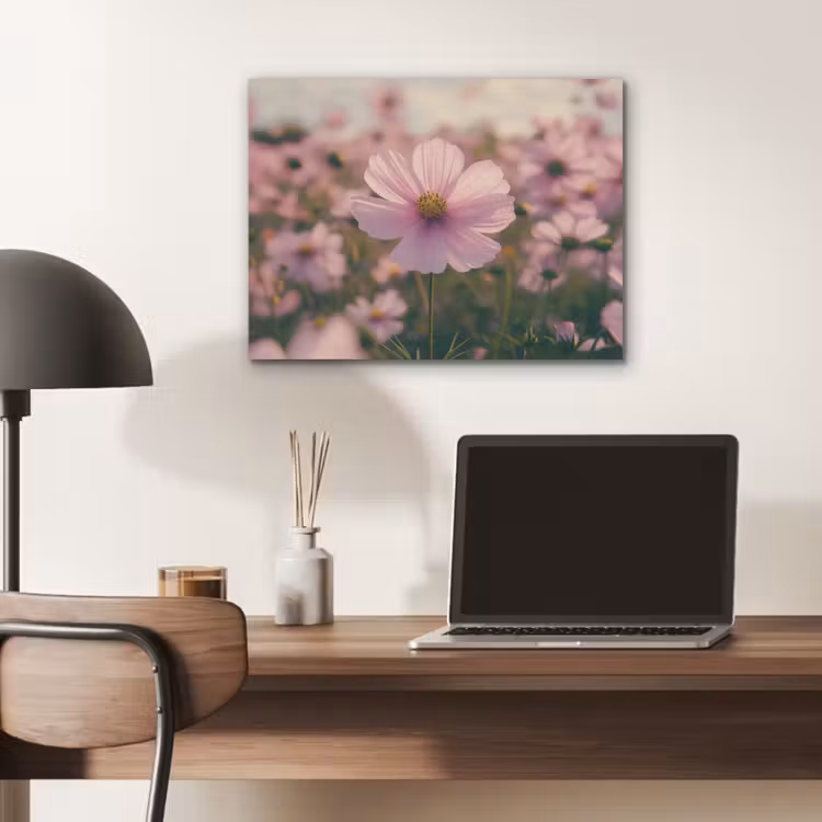 Bloemen - Paars - Wazig PET vilt klein -sfeer5