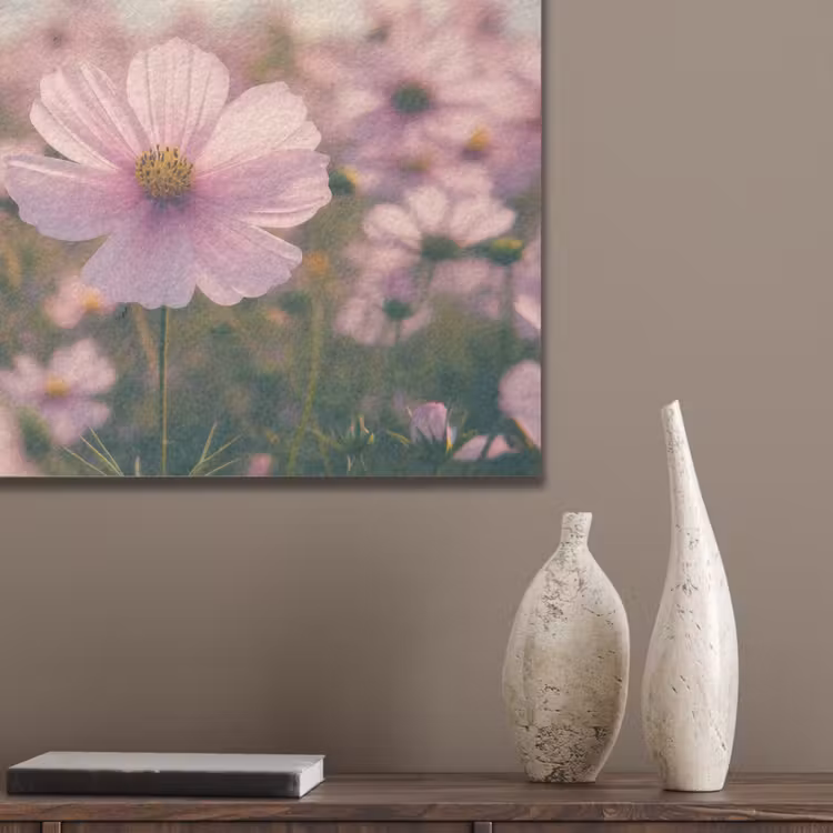 Bloemen - Paars - Wazig PET vilt klein -sfeer6_closeup