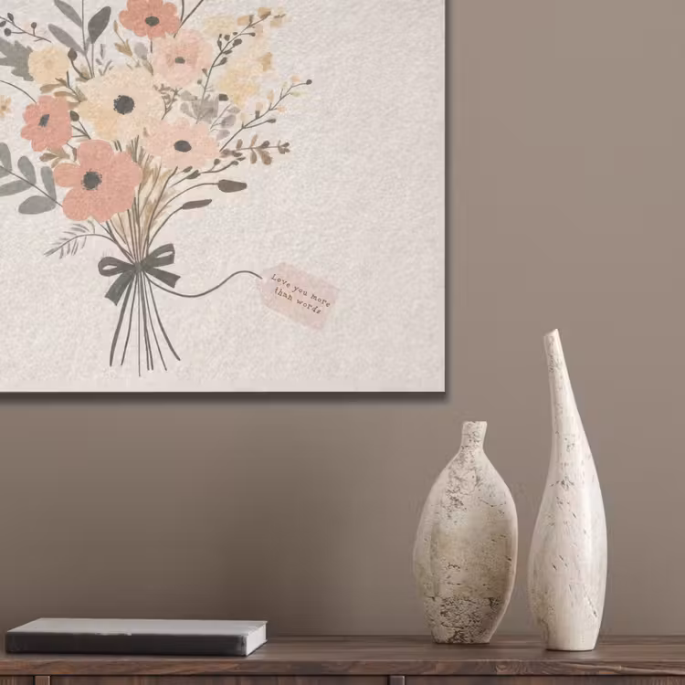 Bloemen - Quote - Beige - Lint PET vilt klein -sfeer6_closeup