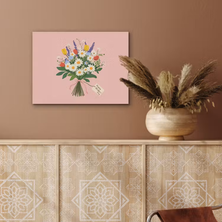 Bloemen - Lint - Kaartje PET vilt klein -sfeer4