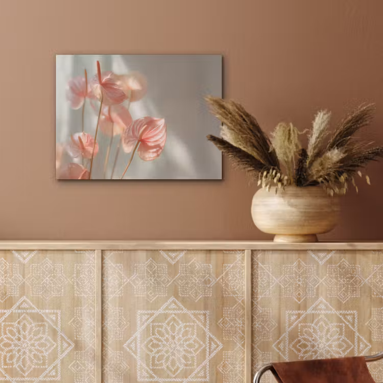 Bloemen - Stelen - Roze - Schaduw PET vilt klein -sfeer4