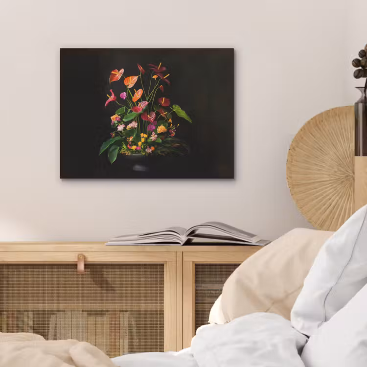 Bloemen - Vaas - Kleurrijk PET vilt klein -sfeer3