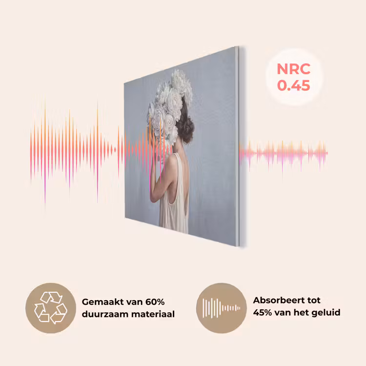 Bloemen - Vrouw - Wit PET vilt klein -USP_NL