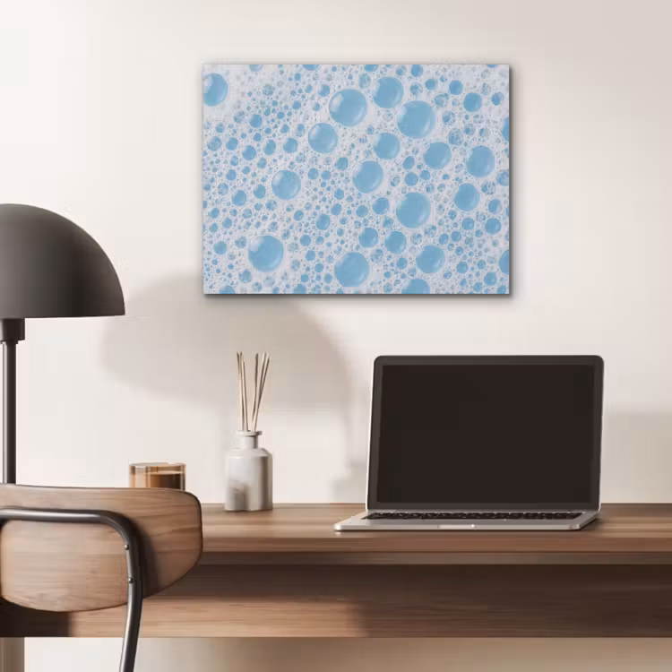 Schuim - Bubbels - Blauw PET vilt klein -sfeer5