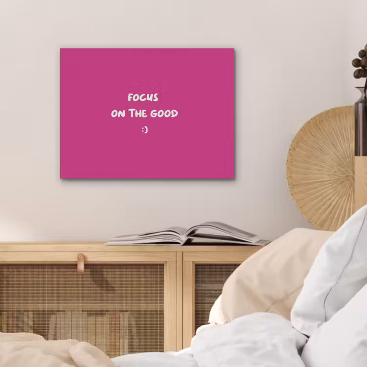 Focus - Smiley - Roze PET vilt klein -sfeer3
